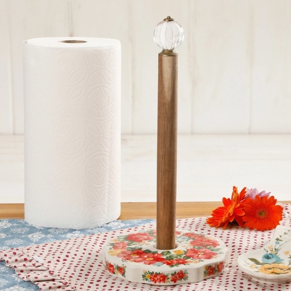 The Pioneer Woman Vintage Style Paper Towel Holder NEW - Picture 1 of 8